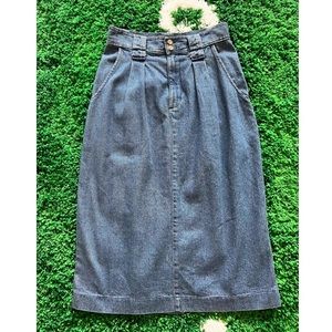 Dockers Denim Skirt- Vintage High Waisted